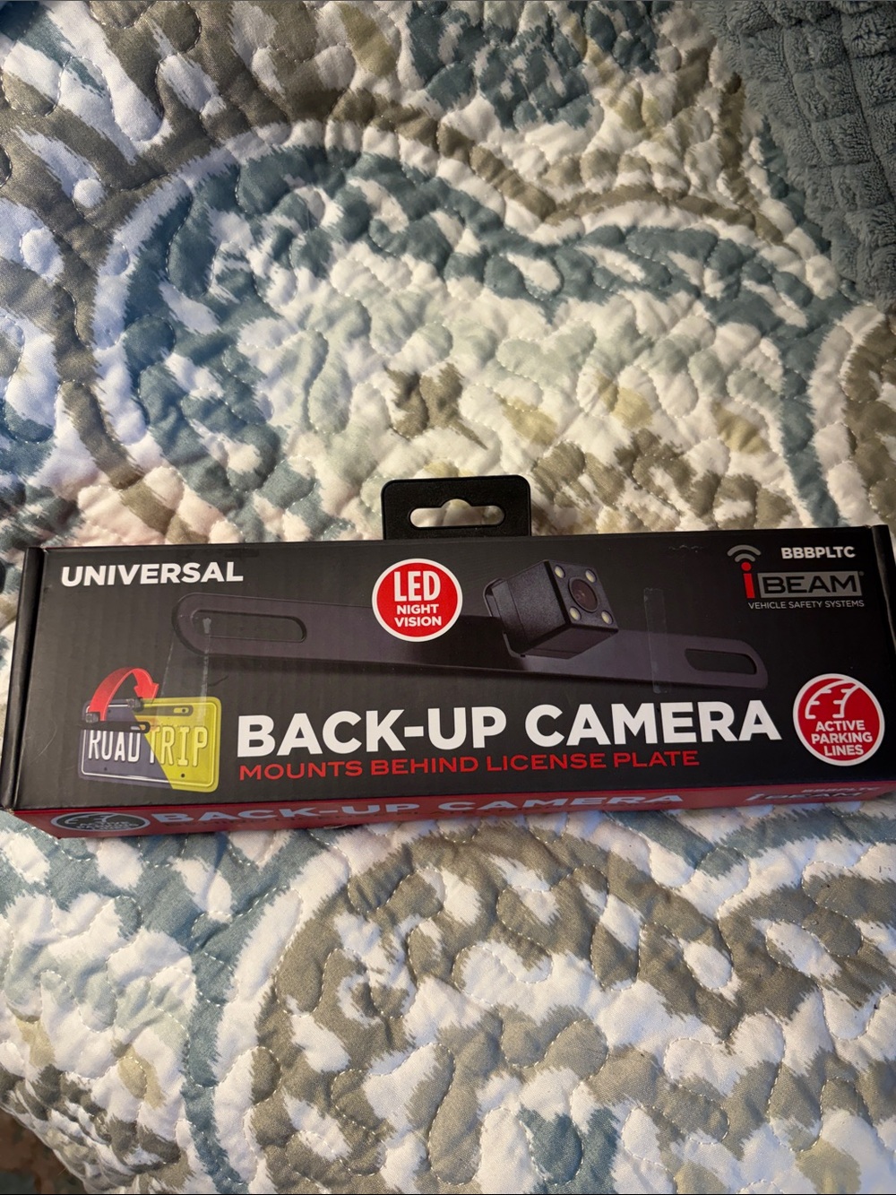 Universal Black and Red Back-Up Camera with LED Night Vision